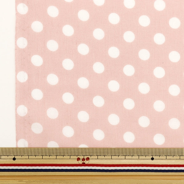 [From quantity 5] Fabric "TC Broad Dot Pink NOT-DOTM-B"