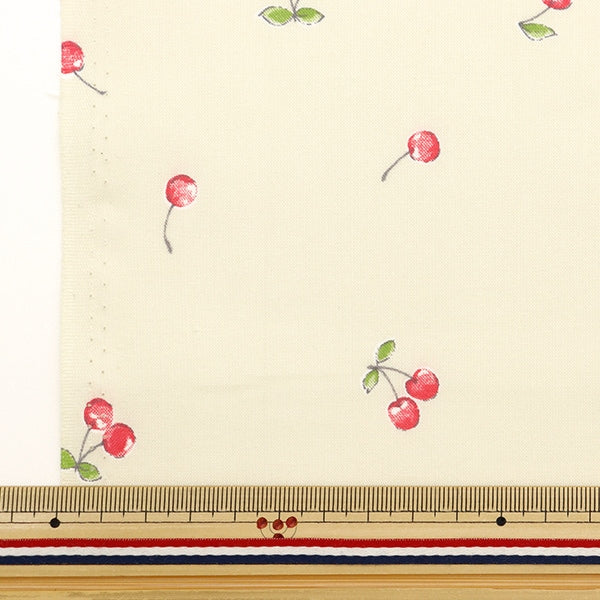 [From quantity 5] Fabric 『Sheeting Cherry Yellow NO-CHER-C]