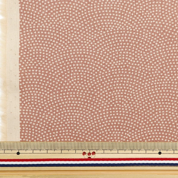 [From quantity 5] Fabric 『Sheeting Japanese toning pattern shark Komon Pink 88222-10-1]