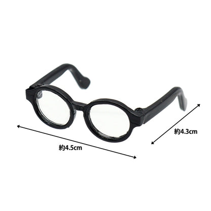 娃娃零件“娃娃眼镜4.5厘米黑色DA-G4.5-BK”