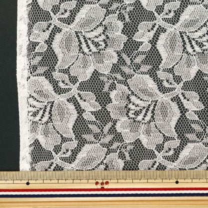 [From quantity 5] Fabric "Russell Lace Off White 12887-2"