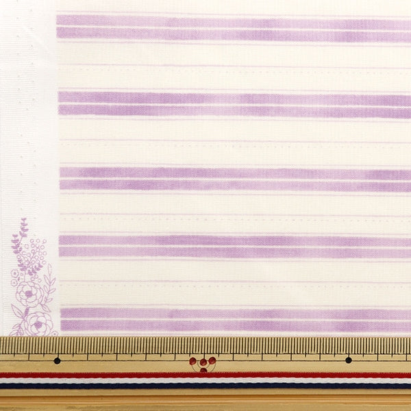 [From quantity 5] Fabric 『Scare Print Friendly Border Purple SQFRBO-PP]