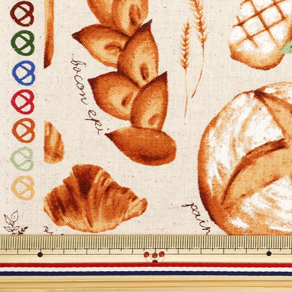 [From quantity 5] Fabric "Cotton hemp canvas freshly baked pan natural CLCBREAD-NA"