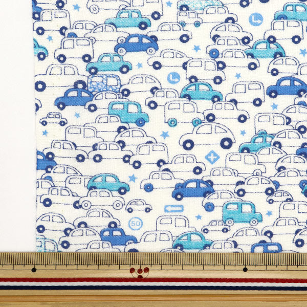 [From quantity 5] Fabric 『Scare Print Kuruma Ivory AP4680-3A]
