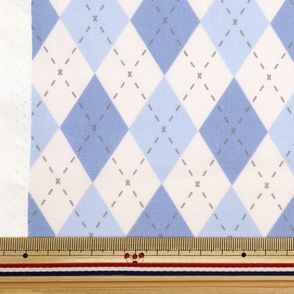 [From quantity 5] Fabric 『Sheeting Milk Ratte Argile Blue MLJS-12C]