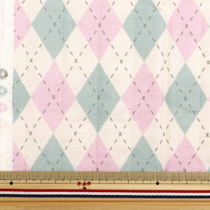 Fabric 『SheetingQuilt Cut Cloth Approximately 101cm x 50cm Milk Latte Argile Pink MLJS50-12B]