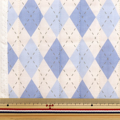 Fabric 『SheetingQuilt Cut Cloth Approximately 101cm x 50cm Milk Latte Argile Blue MLJS50-12C]
