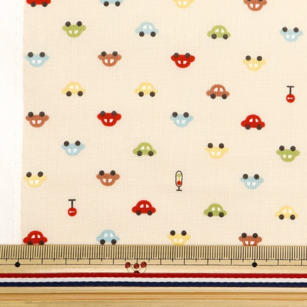 [From quantity 5] Fabric 『Poplin Homy Collection Kuruma DH13183S-F]