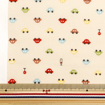 [From quantity 5] Fabric 『Poplin Homy Collection Kuruma DH13183S-F]