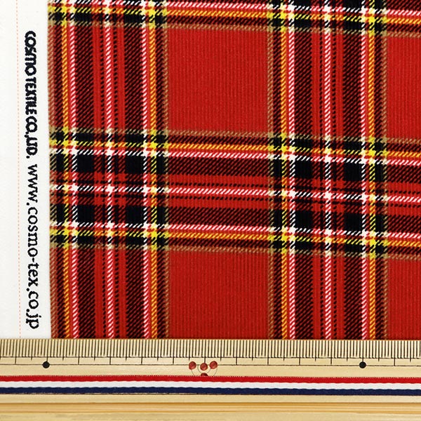 [From quantity 5] Fabric "Shirt Call Ten Print Check Pattern Red AP35403-3E"