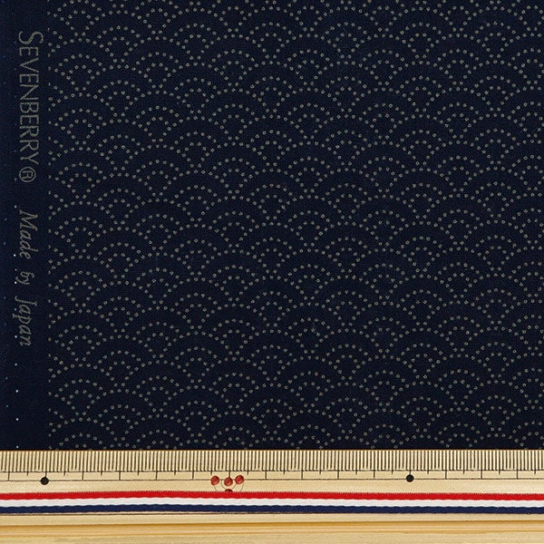 [From quantity 5] Fabric 『Sheeting Aomi Wanami 88222-3-13]