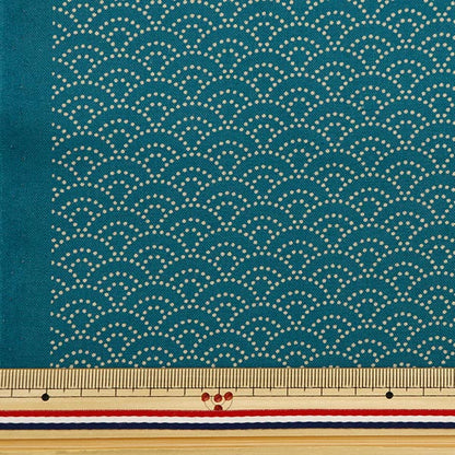[From quantity 5] Fabric 『Sheeting Japanese pattern Aomiami Ai 88222-3-11]