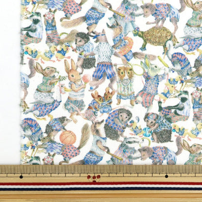 [From quantity 5] Fabric "Liberty Fabric No. 11 Canvas Harabaloo 3631121-21A" Liberty Japan