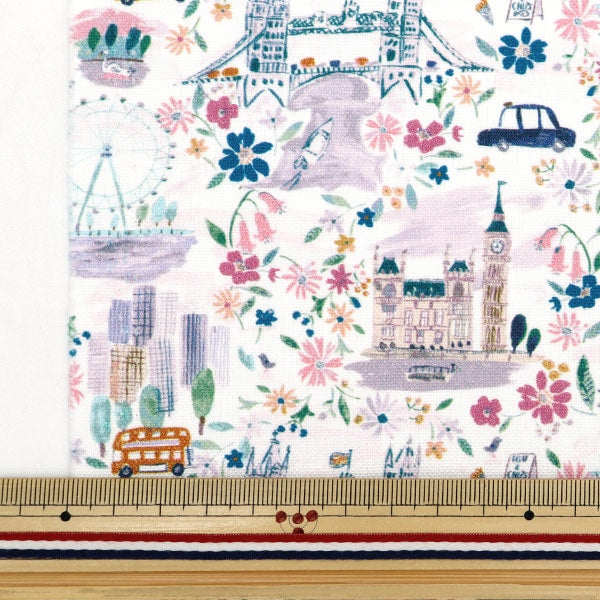[From quantity 5] Fabric "Liberty Fabric No. 11 Canvas Pride and Bloom 363J6801-B" Liberty Japan