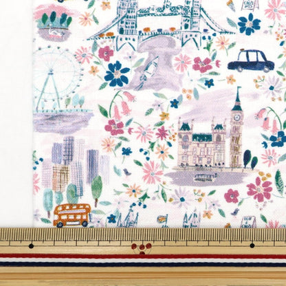 [From quantity 5] Fabric "Liberty Fabric No. 11 Canvas Pride and Bloom 363J6801-B" Liberty Japan