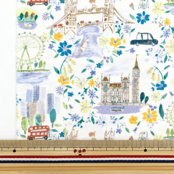 [From quantity 5] Fabric "Liberty Fabric No. 11 Canvas Pride and Bloom 363J6801-C" Liberty Japan