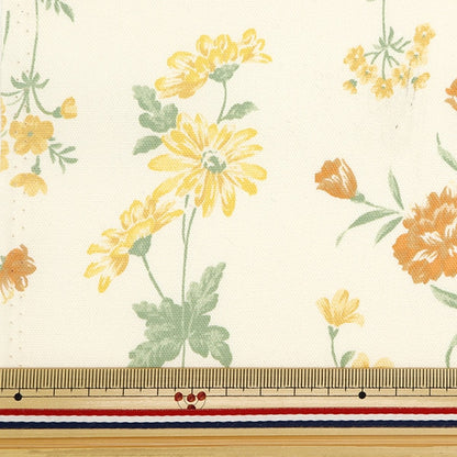 [From quantity 5] Fabric 『Oxford Botanical Land Yellow NOX-BOLA-B]