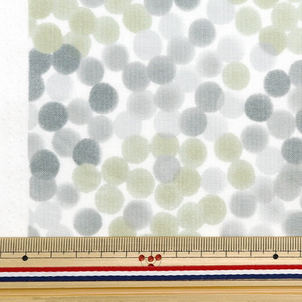 [From quantity 5] Fabric 『SheetingAngel Software NOVA Dot Small NSE-WADO-BRGY] KOKKA