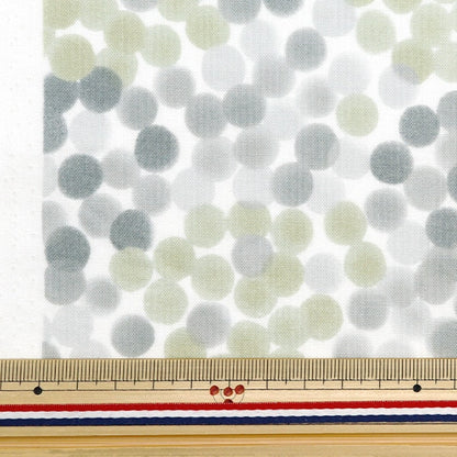 [From quantity 5] Fabric 『SheetingAngel Software NOVA Dot Small NSE-WADO-BRGY] KOKKA