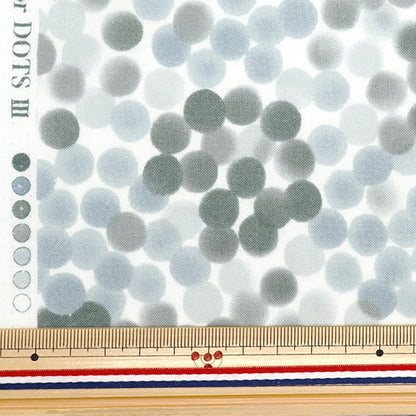 [From quantity 5] Fabric 『SheetingAngel Software NOVA Dot Small NSE-WADO-BLGY] KOKKA
