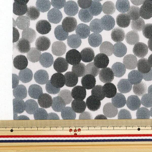 [From quantity 5] Fabric 『SheetingAngel Software NOVA Dot Small NSE-WADO-BKGR " KOKKA