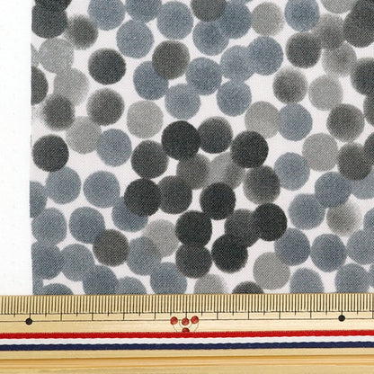 [From quantity 5] Fabric 『SheetingAngel Software NOVA Dot Small NSE-WADO-BKGR " KOKKA