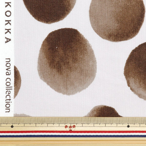 [From quantity 5] Fabric 『SheetingAngel Soft Processing NOVA Watercolor Dot 2 NSE-WAD2-BRBE] KOKKA