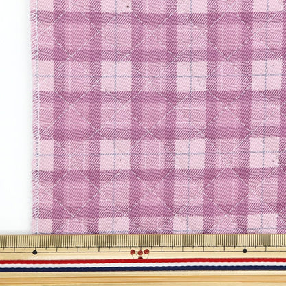 Fabric "Twill basic check quiltCut Cloth Approximately 105 x 50cm Purple CQ88320-1-14]