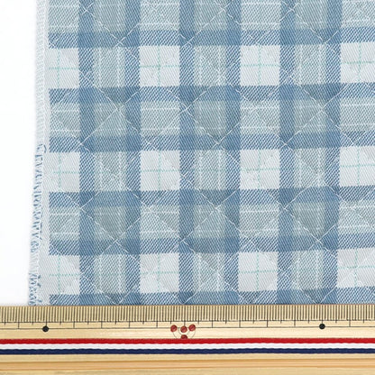 Fabric "Twill basic check quiltCut Cloth Approximately 105 x 50cm Blue CQ88320-1-16]