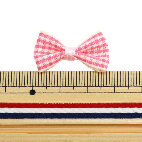 Handicraft parts "MiniRibbonParts check pink YRP-13] Terai