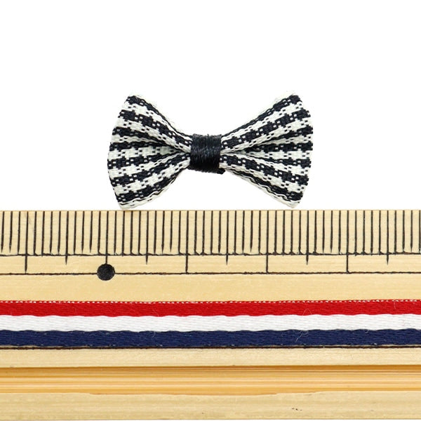 Handicraft parts "MiniRibbonParts check Black YRP-16] Terai
