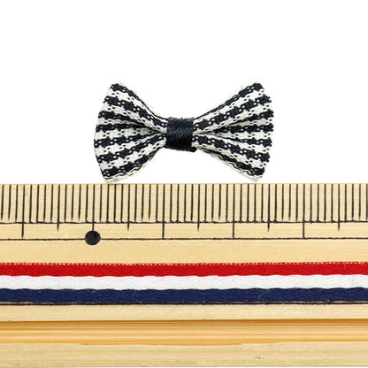 Handicraft parts "MiniRibbonParts check Black YRP-16] Terai