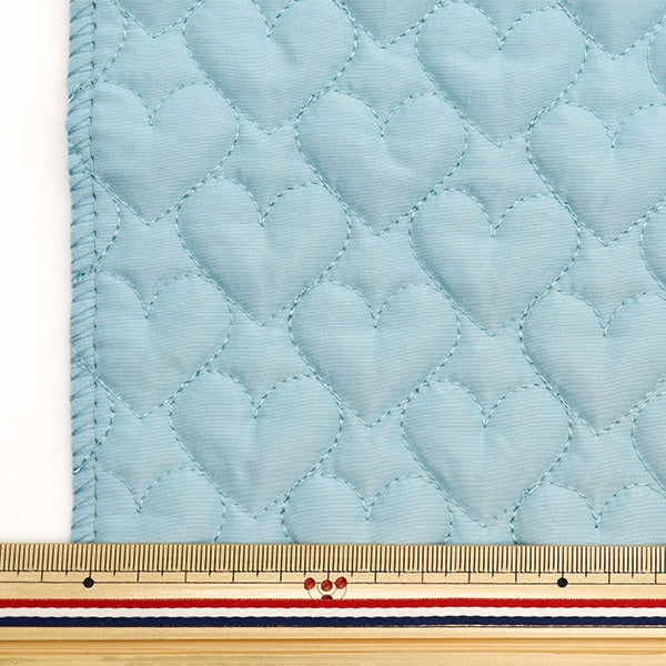 [From quantity 5] Fabric "Quilting Nerori Rose Heart Quilt Blue NRF-05H-BL"