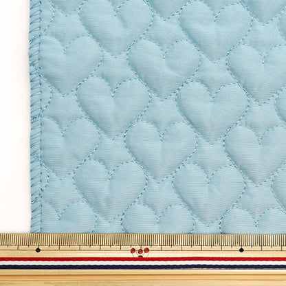 [From quantity 5] Fabric "Quilting Nerori Rose Heart Quilt Blue NRF-05H-BL"
