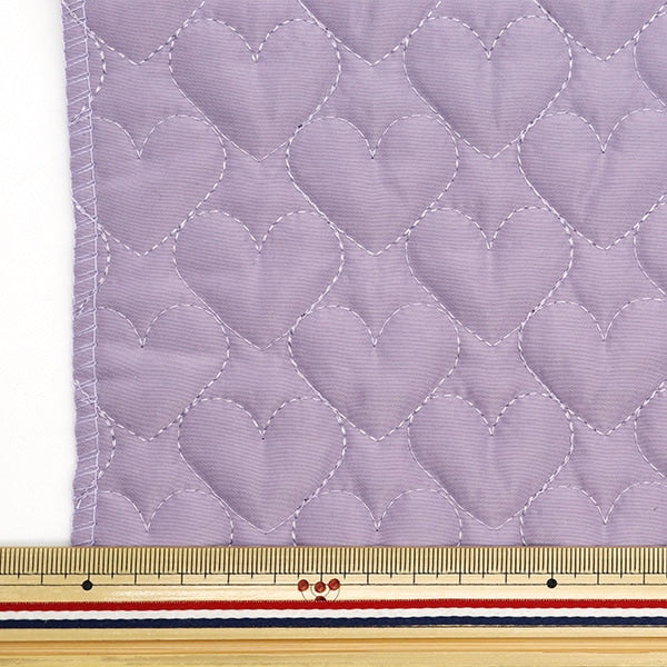 [From quantity 5] Fabric "Quilting Nerori Rose Heart Quilt Lavender NRF-05H-V"