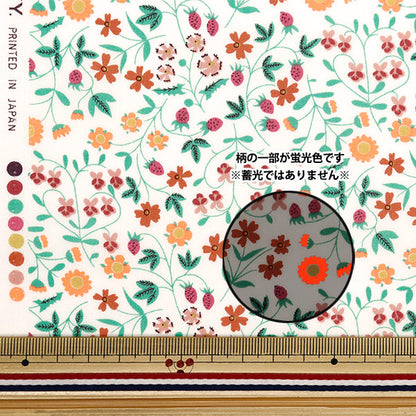 [From quantity 5] Fabric "Liberty Fabric Neon Color Tana lawn Little Mirabel 3632003-J24C] Liberty Japan
