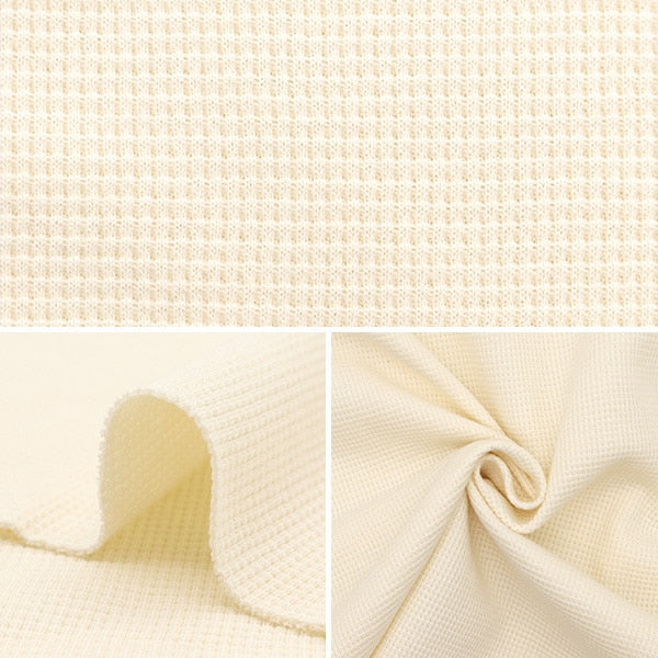[From quantity 5] Fabric "DOMOTEX Waffle Mini Milk Honey DOMO-Bee-1"