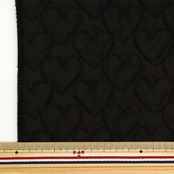 Fabric "Nuance quiltCut Cloth Approximately 70cm x 100cm Heart Black C-Q-des-HT-BK "