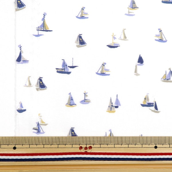 [From quantity 5] Fabric "Liberty Fabric Tana lawn Costal Cruise 1224133-P24A] Liberty Japan