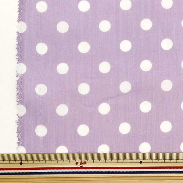 [From quantity 5] Fabric 『Fabric WrinkleSheeting Nuance Dot Susumi Purple YPCJ-Dot-PP]