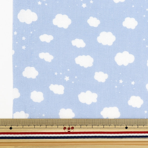 [From quantity 5] Fabric 『Scare Print Petite Collection Kumo Light Blue PTC-KUMO-LB]