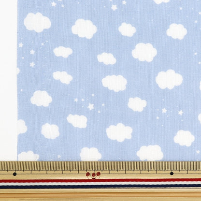 [From quantity 5] Fabric 『Scare Print Petite Collection Kumo Light Blue PTC-KUMO-LB]
