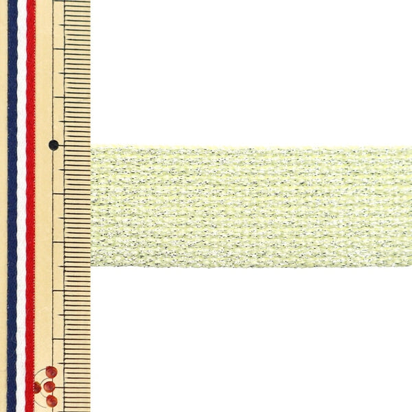 [From quantity 5] Handicraft tape "Crystal tape about 25mm width pearl yellow YZ30255-F"