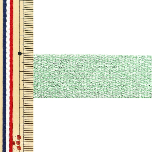 [From quantity 5] Handicraft tape "Crystal tape about 25mm width pearl mint YZ30255-J"