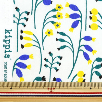 [From quantity 5] Fabric "Kippis (Kippis) Oxford Light gray on the meadow KPO-78B]