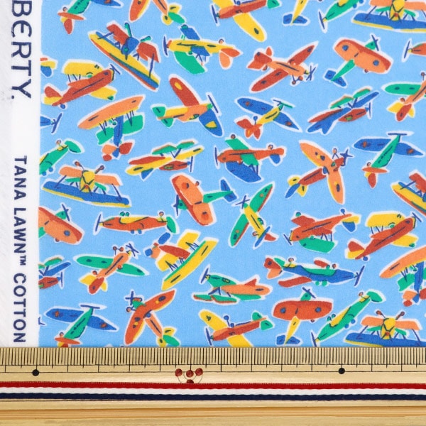 Fabric "Liberty Fabric LaminatedCut Cloth Approximately 33 x 50cm Miles Adventure CR363419624BU] Liberty Japan