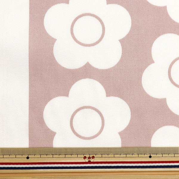 [From quantity 5] Fabric 『Oxford Mary Quant Flower Pink AP1020S-2C]