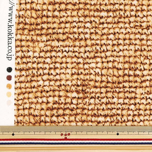 [From quantity 5] Fabric "Water repellentOxford Summer Basket Raffia Pattern YPA-51040-1B] KOKKA