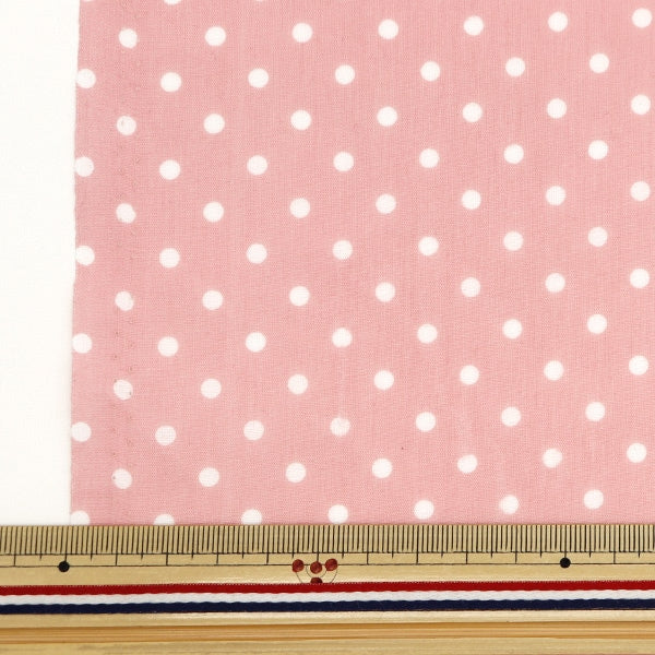[From quantity 5] Fabric "TC Broad Dot Small Pink Not-Dots-PK"