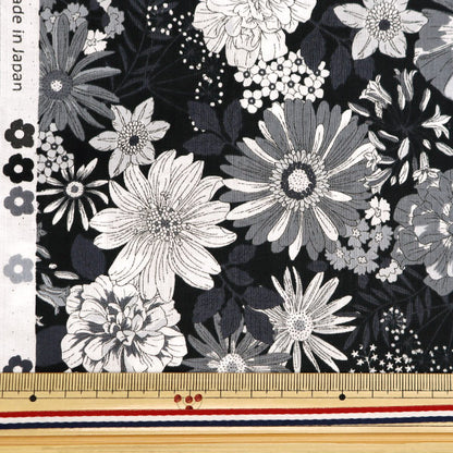 [来自数量5] 织物 “ 60贷款花园软质地织物 黑色60LA-FG24-m]